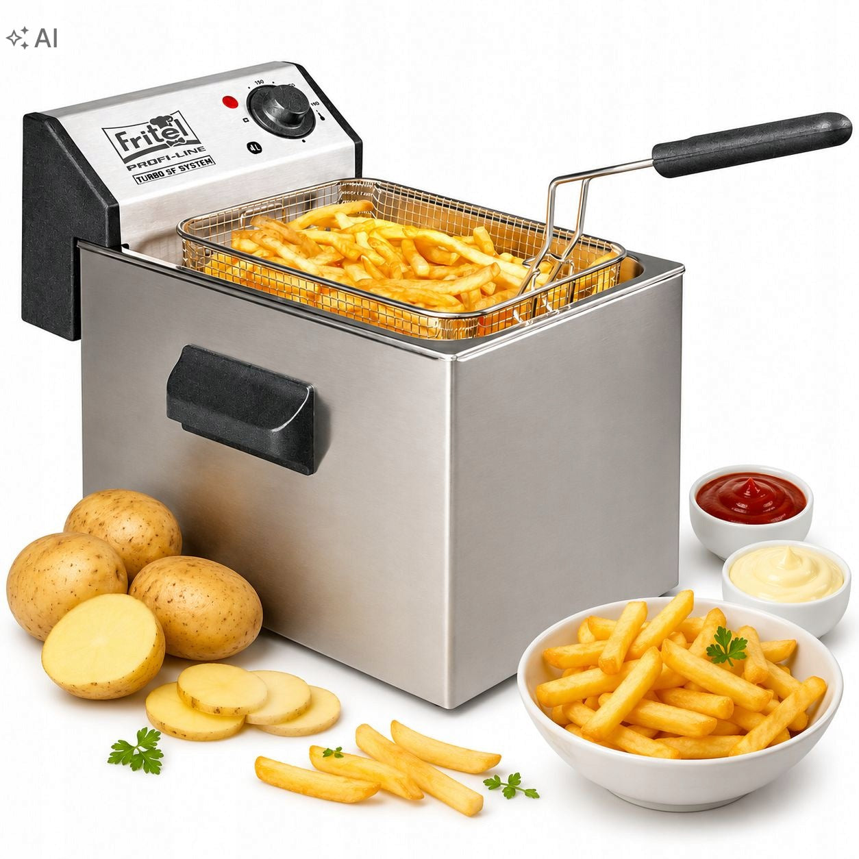 Traditional air fryer Fritel Profi 3355 3200W 4L for Frying fries
