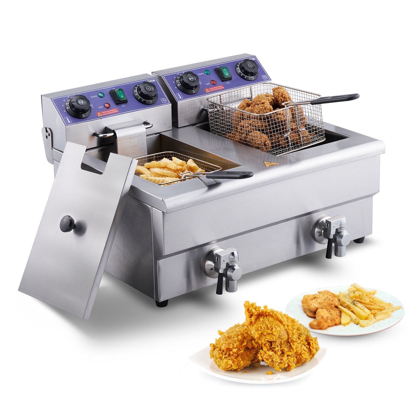 Traditional air fryer Vevor SG24L5000W12L1KYVV2 6000 W 12 l