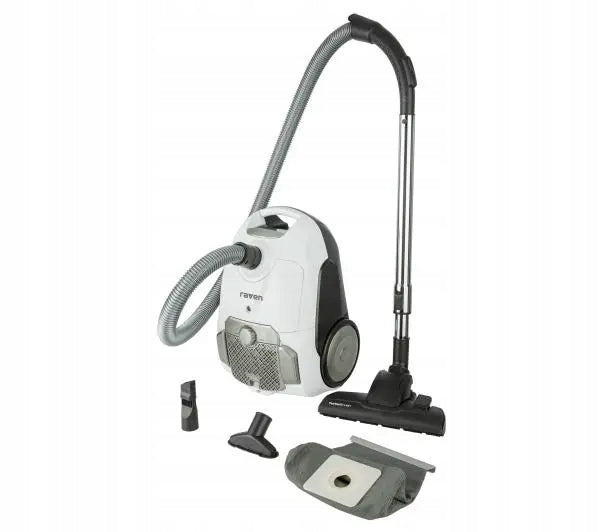 Traditional bagged vacuum cleaner Raven EO007 HEPA filter 800W + 4 bags SET