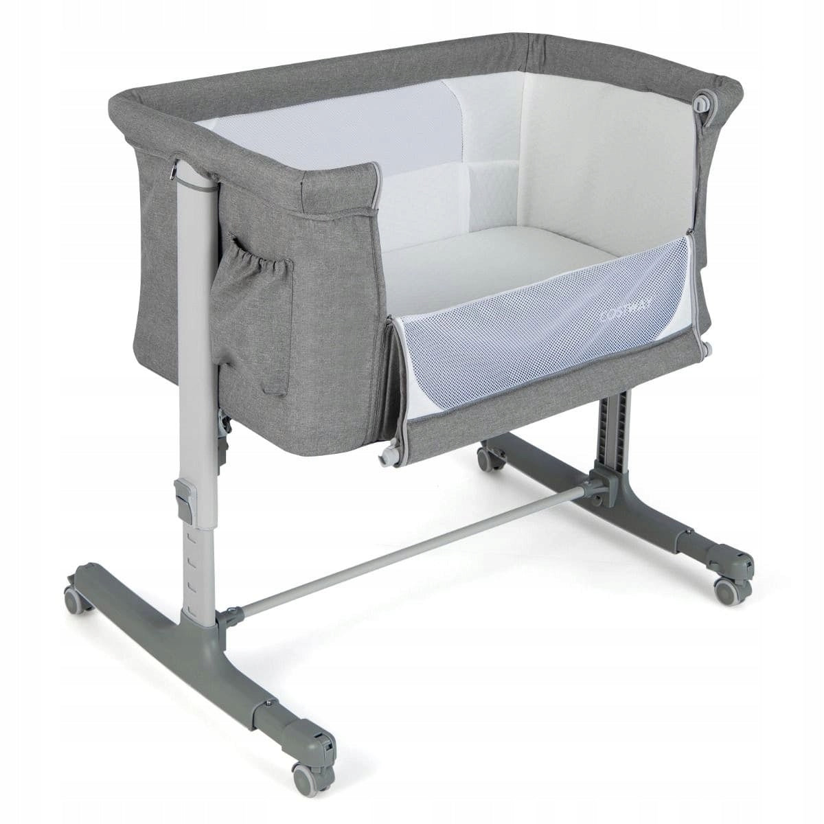 Traditional cradle Costway 86 x 63 cm grey