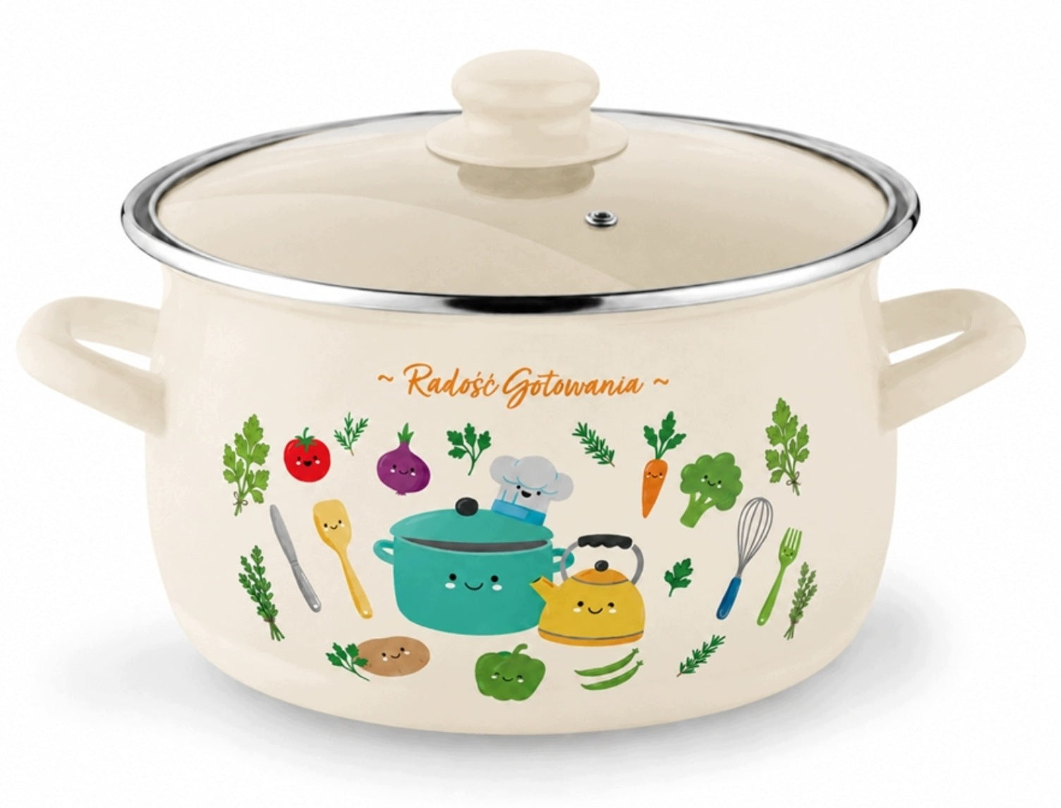 Traditional enamel pot Tadar JOY OF COOKING 3,2L 20x15,5cm