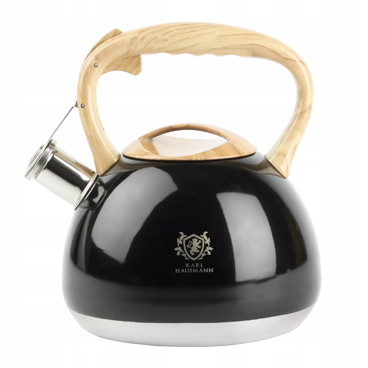 Traditional enamelled steel kettle Karl Hausmann 3 l ODELIA black