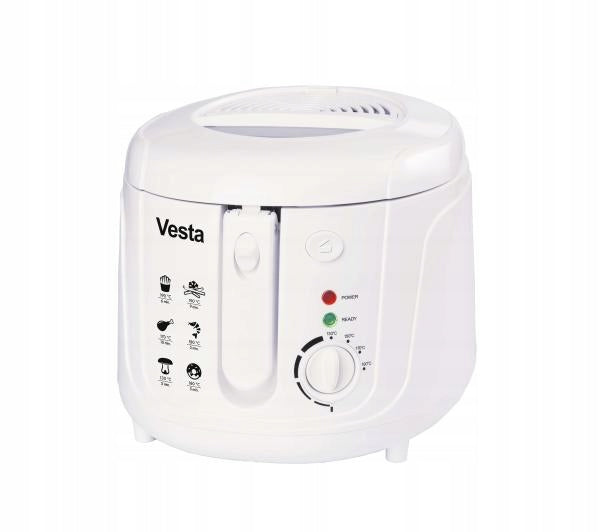 Traditional fat fryer Vesta EDF01 to 190°C Adjustable White