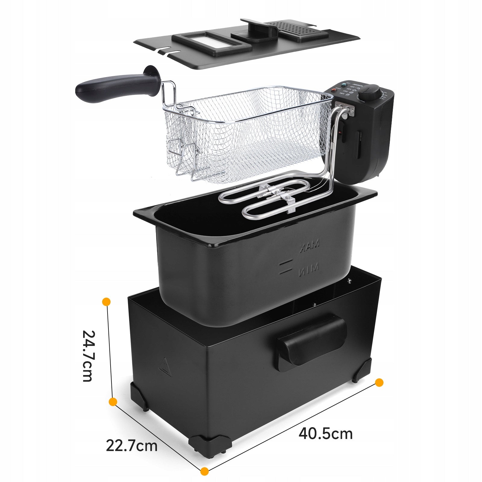 Traditional fryer Aigostar Slater 2200 W 3 l Brand Aigostar