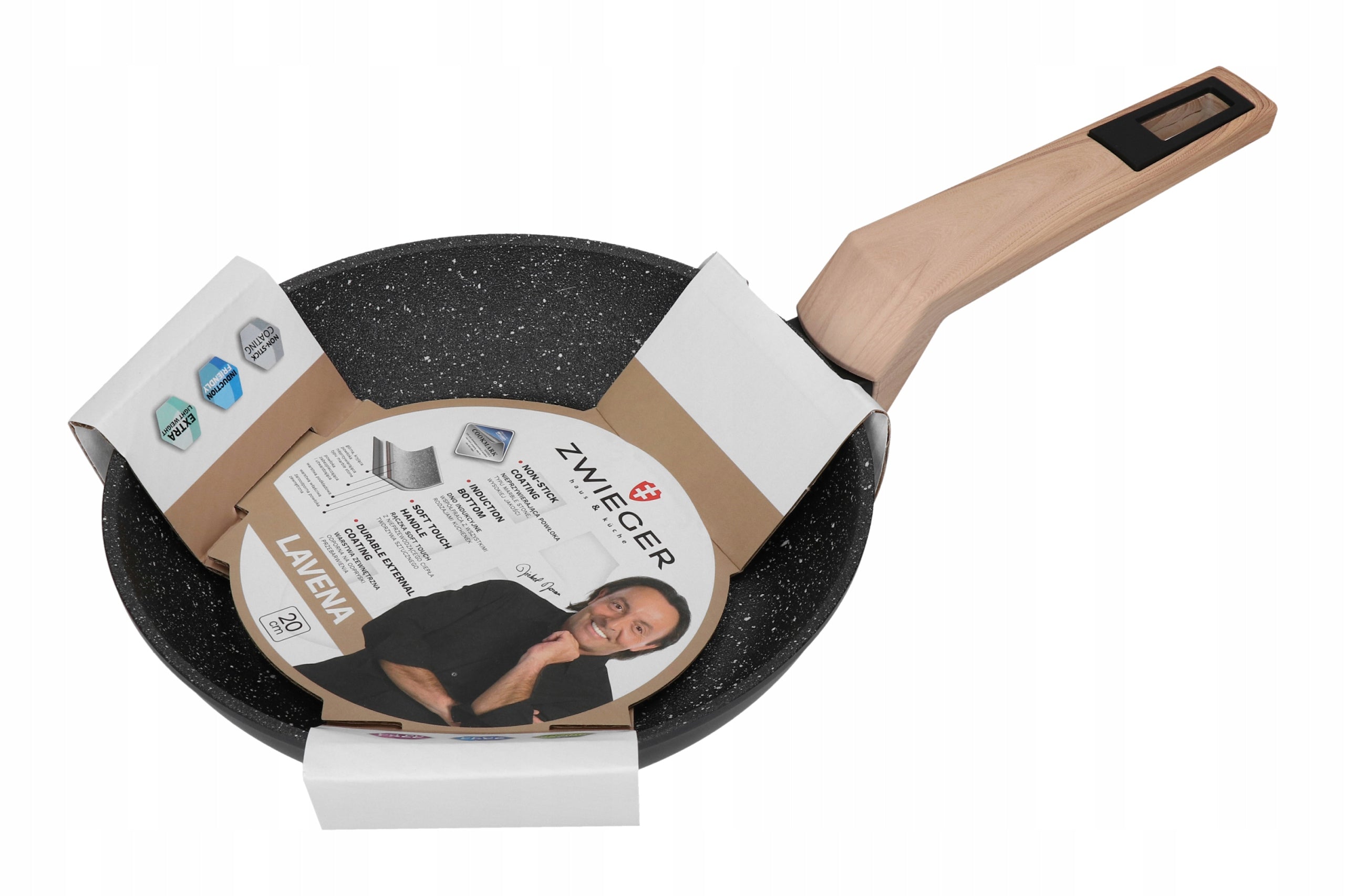 Traditional frying pan Zwieger LAVENA 20 cm non-stick (non-stick) Manufacturer code 5905794974122