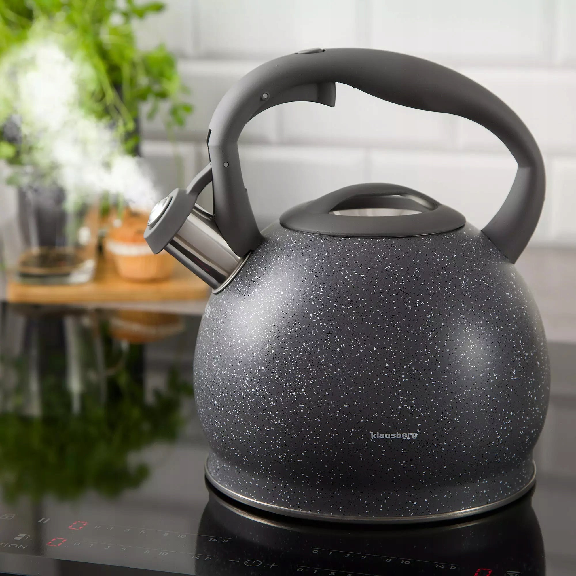 Traditional kettle 3l, grey marble Klausberg Brand Klausberg