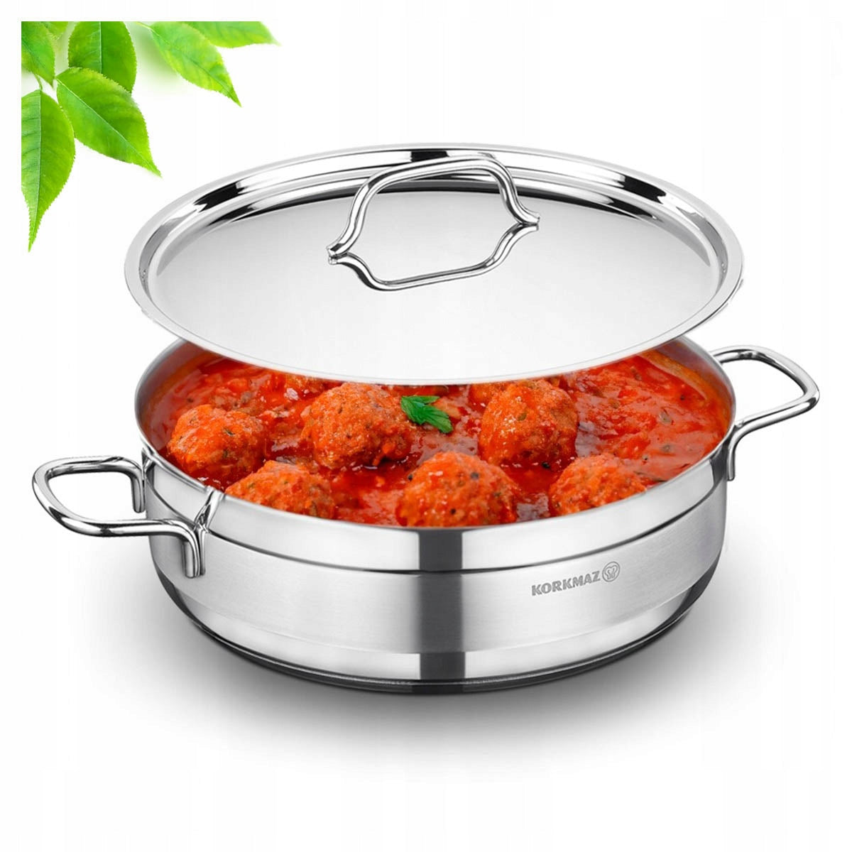 Traditional saucepan pot 4,2L with lid 26 cm KORKMAZ ALFA gas induction