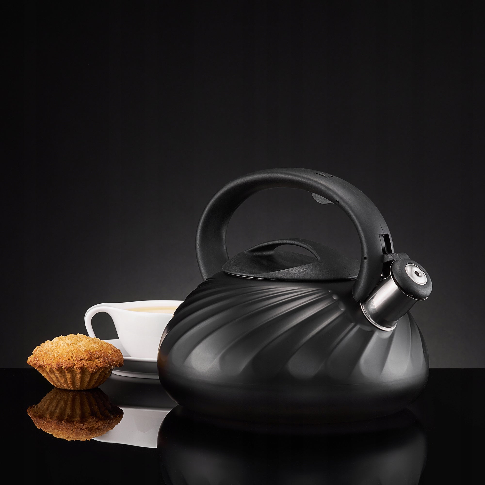 Traditional steel kettle Ambition 3 l black Kind traditional kettle