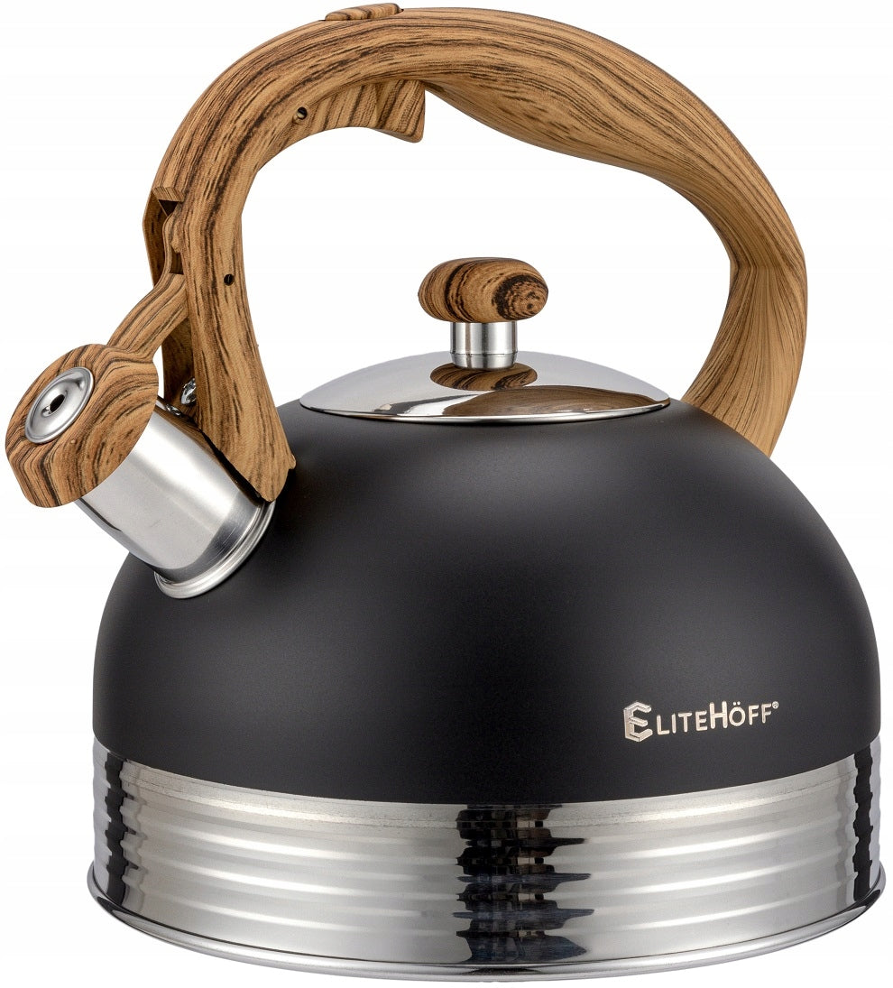 Traditional steel kettle Elitehoff 2,5 l black