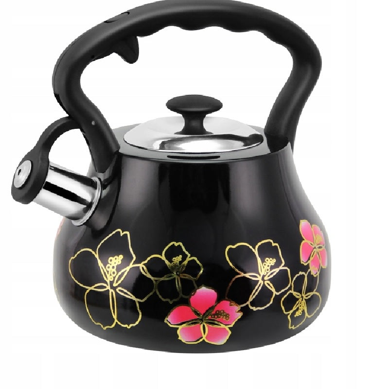 Traditional steel kettle Hauspremium 3 l black