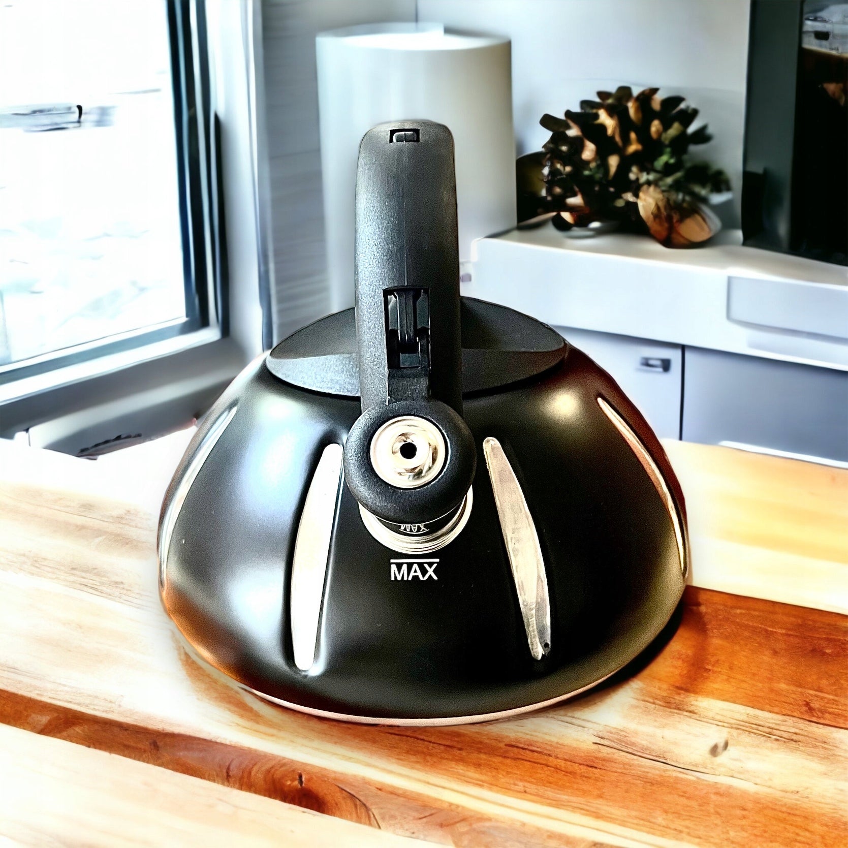 Traditional steel kettle Hoffner 3 l black (hf-3891) Brand Hoffner