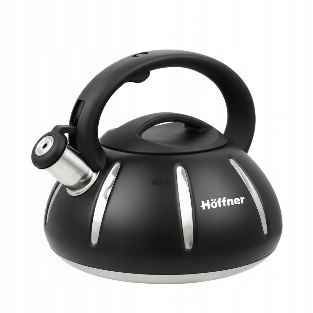 Traditional steel kettle Hoffner 3 l black (hf-3891)