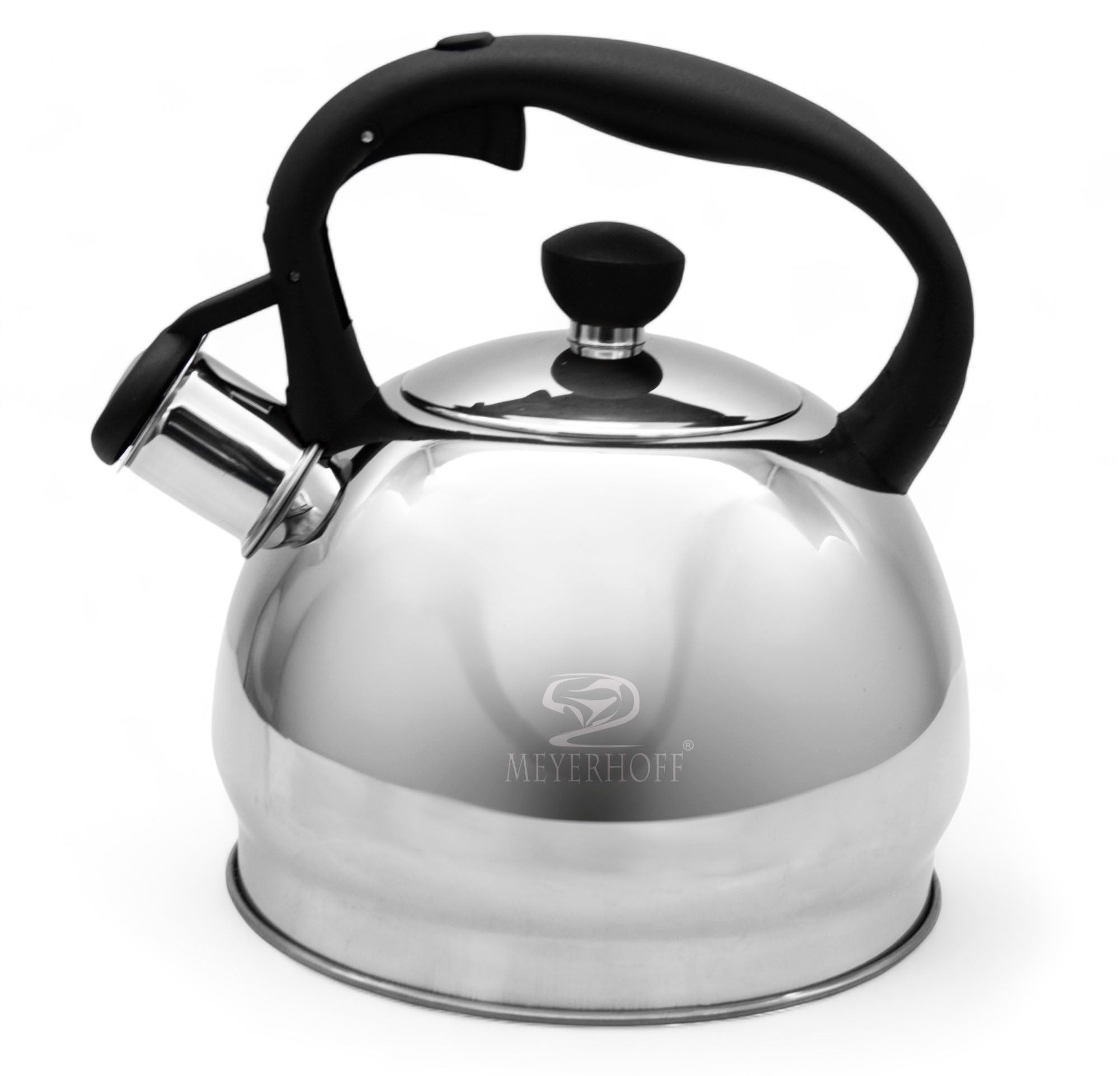 Traditional steel kettle Meyerhoff 1,8 l shades of grey and silver