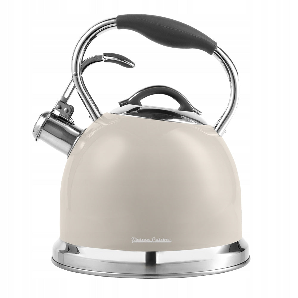 Traditional steel kettle Vintage Cuisine 2,4 l beige