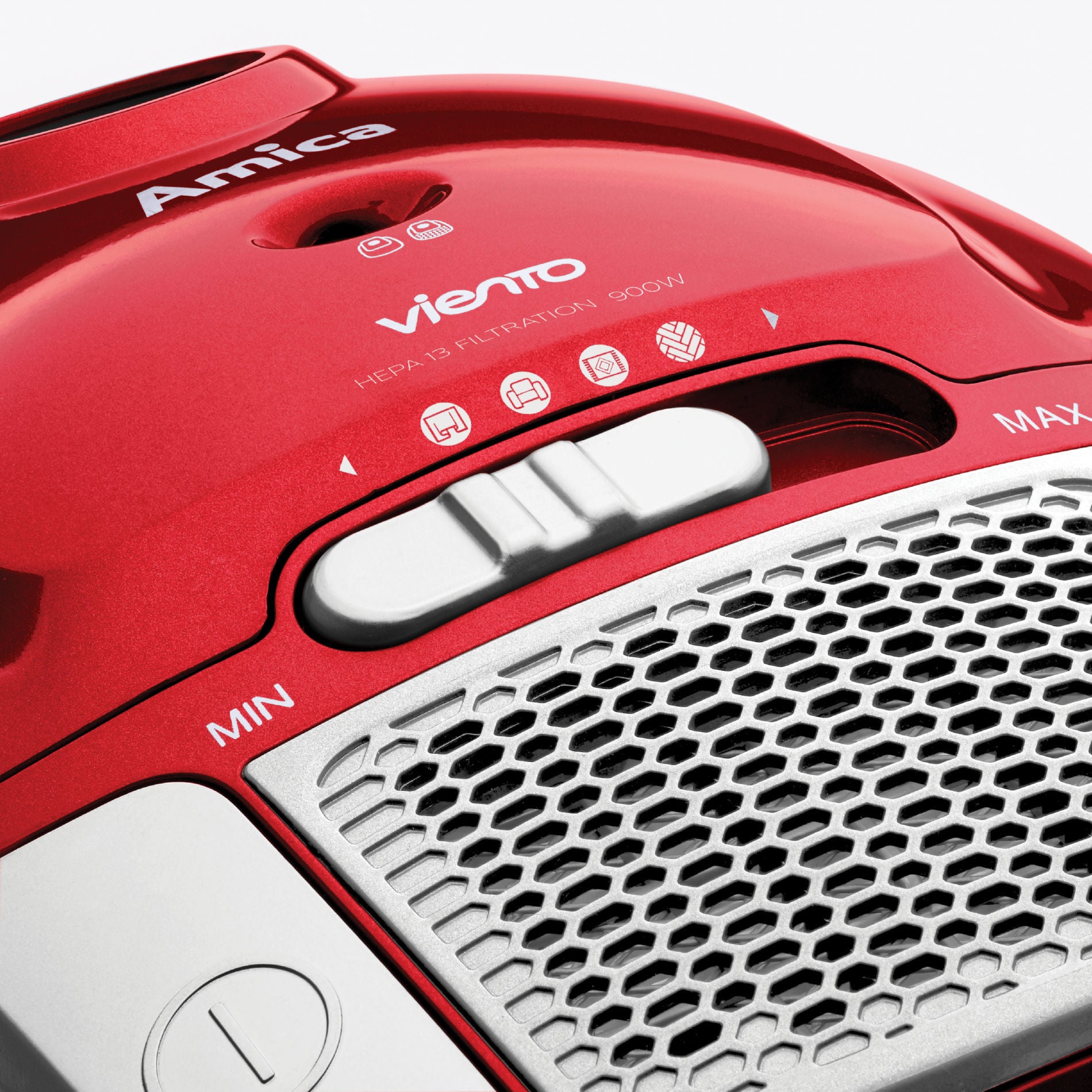 Traditional vacuum cleaner Amica Viento VI 2031 900W red Dominant color red