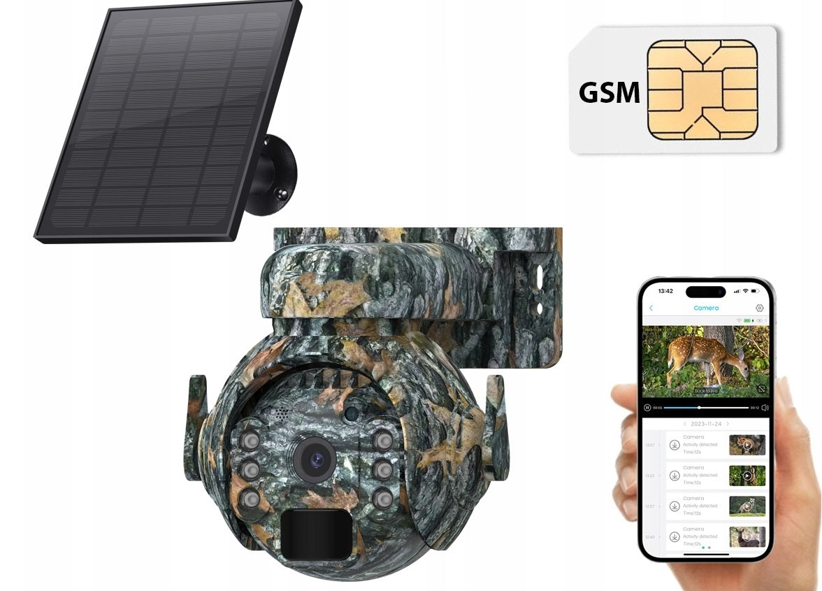 Trail Camera Forest Camera Rotating GSM LTE SOLAR for SIM card preview on tel