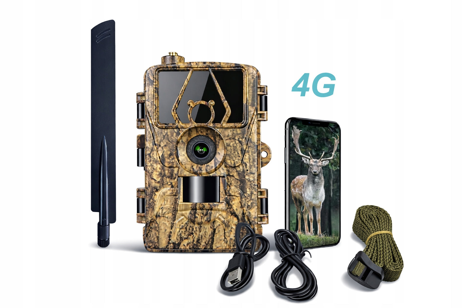 Trail Camera forest hunting camera 4G application 8K with POLISH MENU