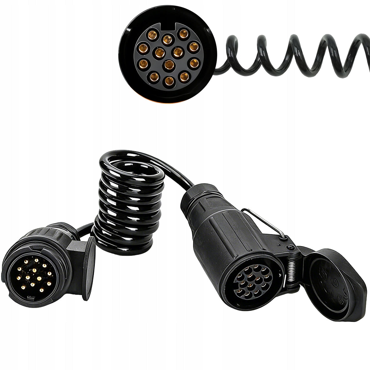 Trailer Extension Cable Spiral Cable 13PIN Light Extension 1M Cable