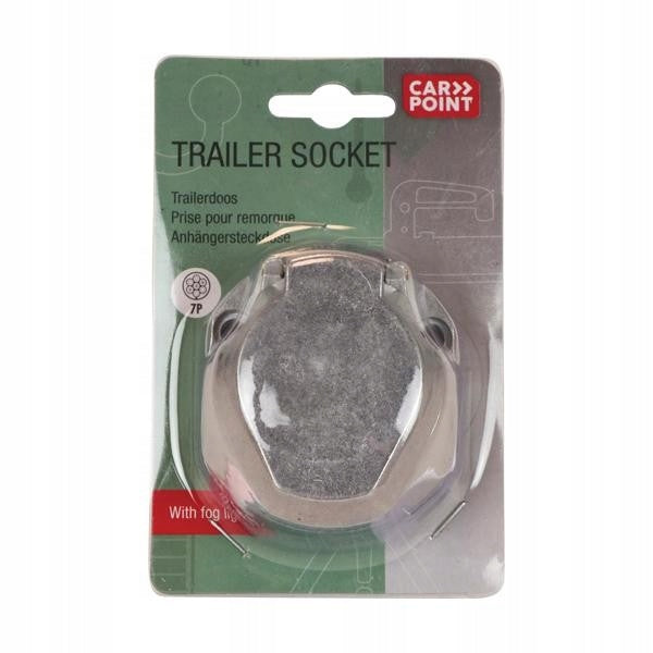 Trailer electrical connector CARPOINT 0429506 Aluminium Metal Blister Kind 13 PIN