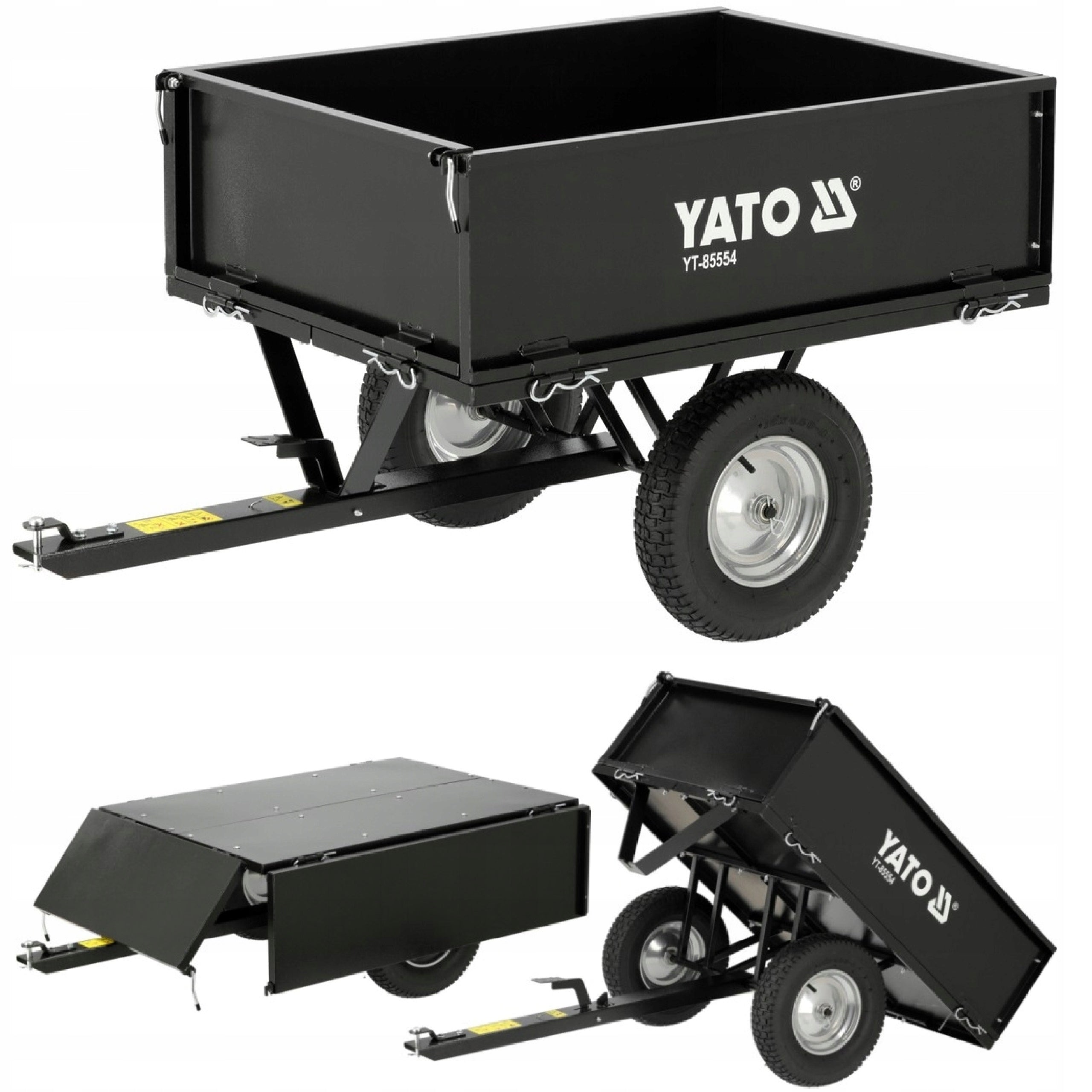 Trailer garden tractors tipper trolley 235 l trailer Yato