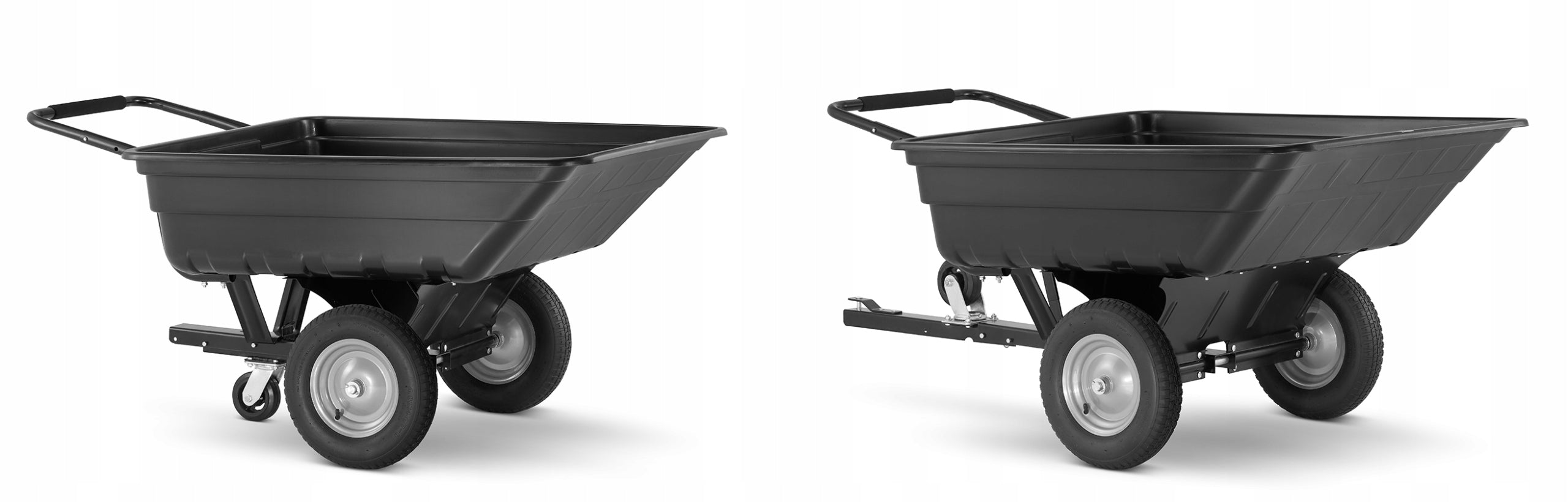 Trailer garden trailer wheelbarrow for tractor HIGHER 180L 210kg 3in1 Brand Higher