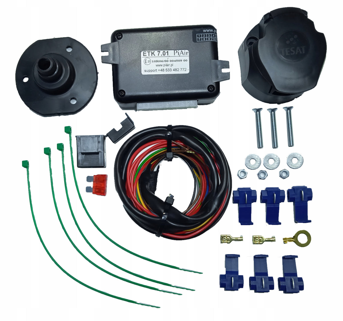 Trailer lighting module PiAir ETK 7.01 Hook module set 7 PIN Polish Packaging status original