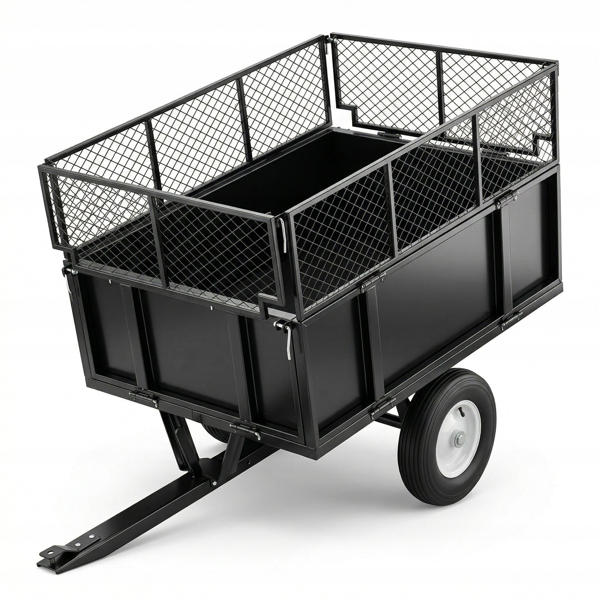 Trailer with kiprem trolley for quad garden tractor ATV wheelbarrow 300kg Packaging status original