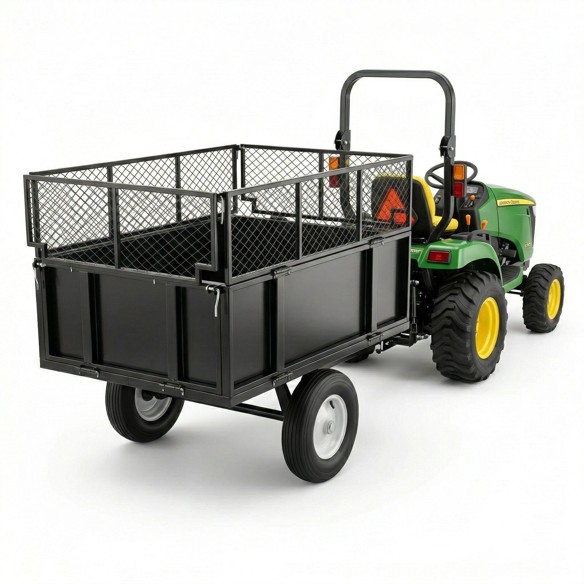 Trailer with kiprem trolley for quad garden tractor ATV wheelbarrow 300kg