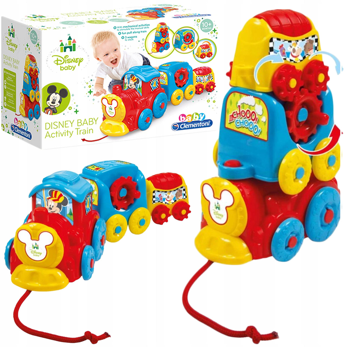 Train Baby Disney Toddler Toys Educational Locomotive Set Vehicle Brand Clementoni