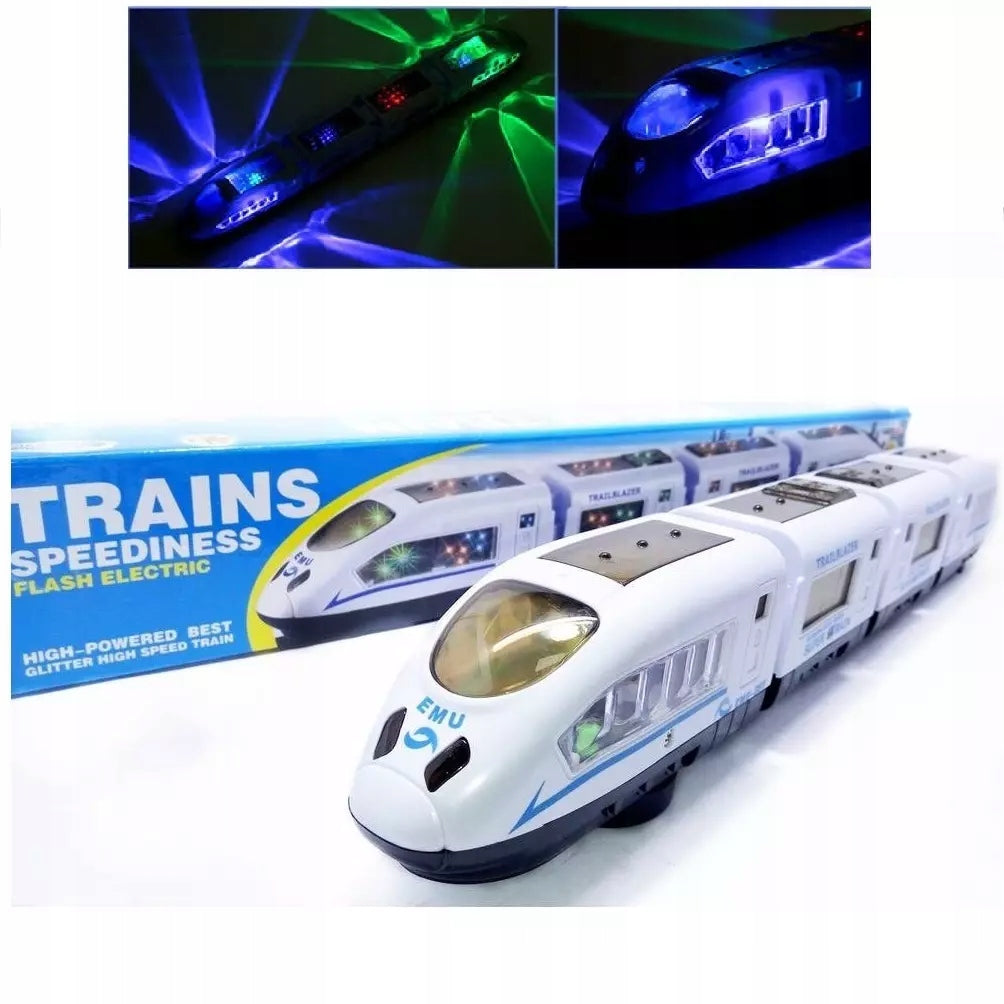 Train Toy Pendolino 43 cm – LED, Sound, Locomotive with Wagons