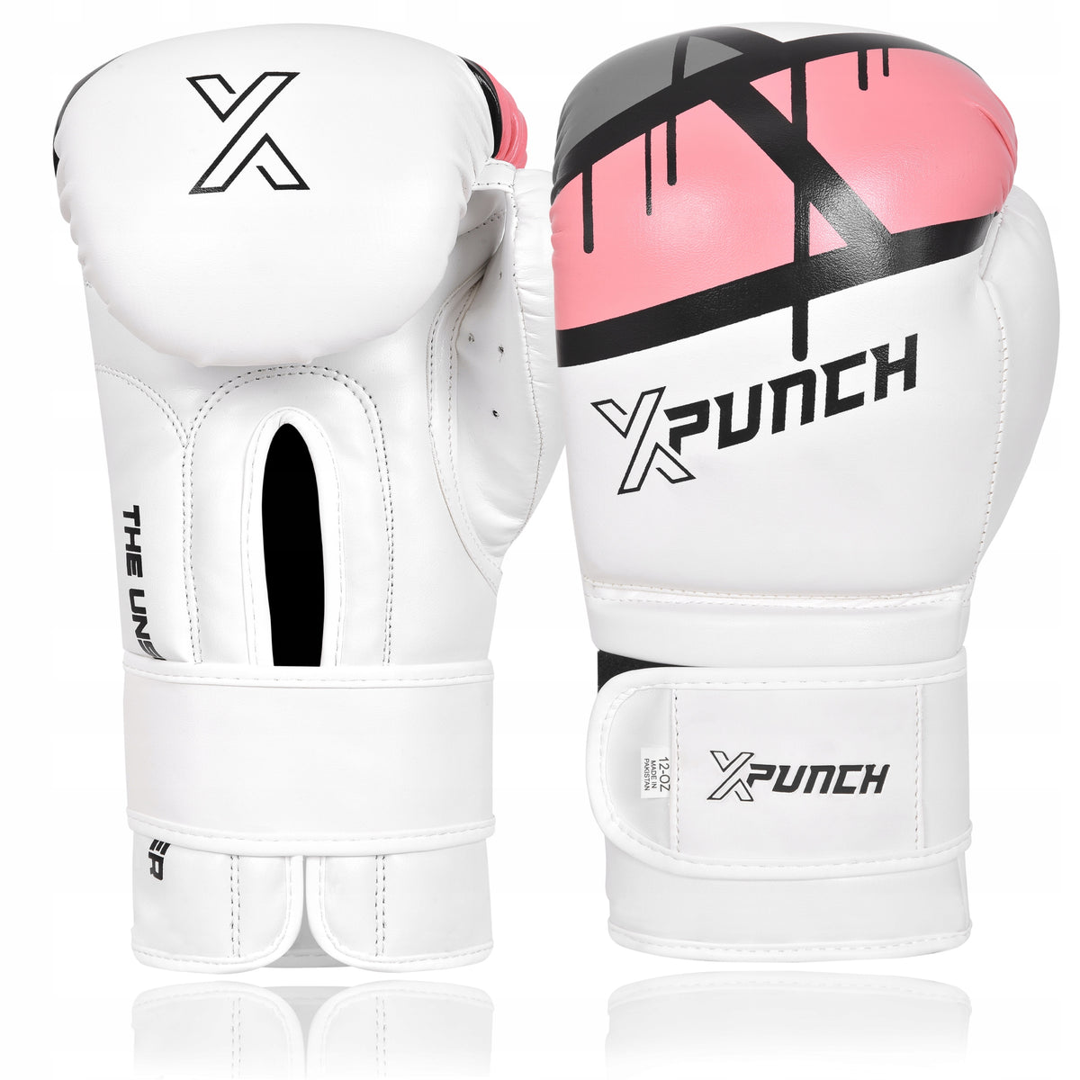 Training Boxing Gloves for Children XPUNCH ROSEBLADE White-Pink 6oz Packaging status original