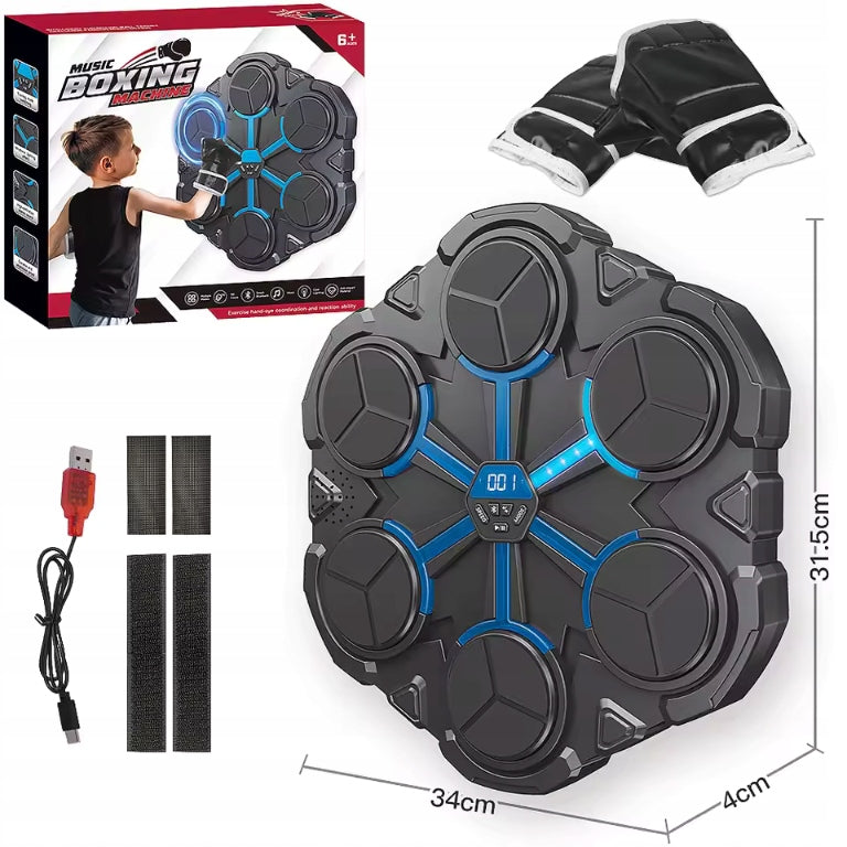 Training boxing shield music boxing machine bluetooth + gloves 3670 Color black