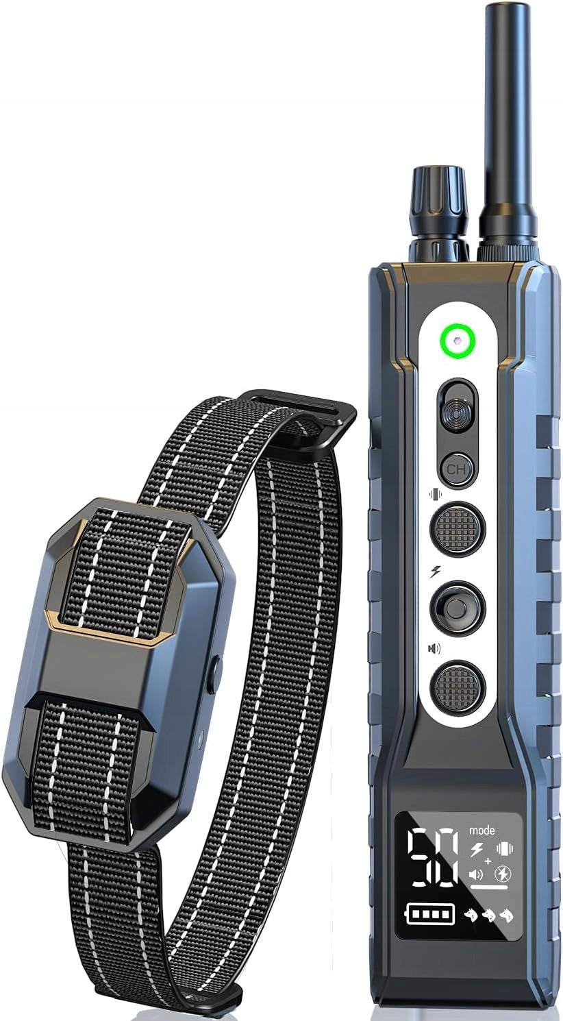 Training collar for dog, vibration levels 1-50, range 3000m with remote control 3-55kg