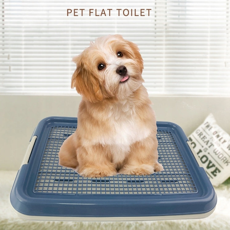 Training litter box for dog with mat grille 47x34 cm