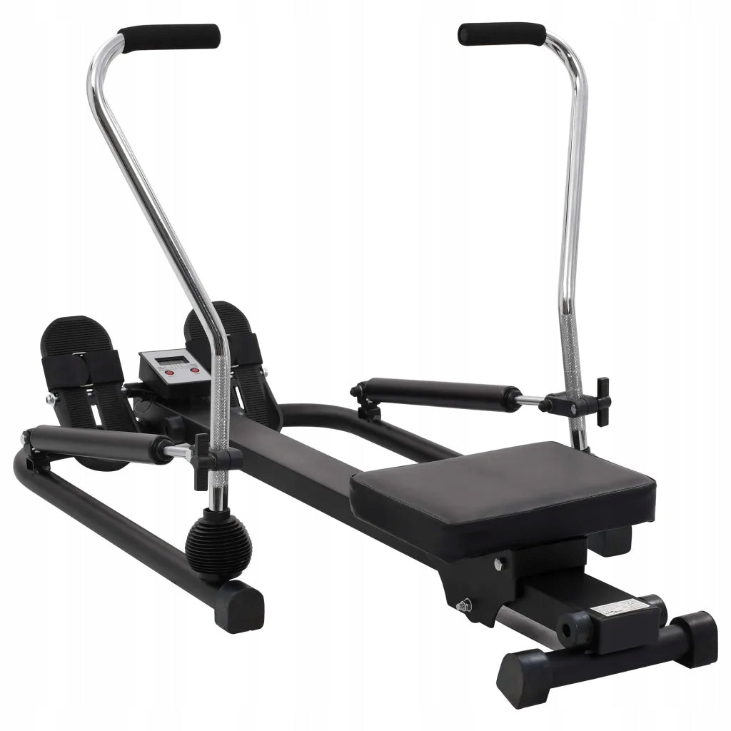 Training rowing machine with 5-stage hydraulic resistance
