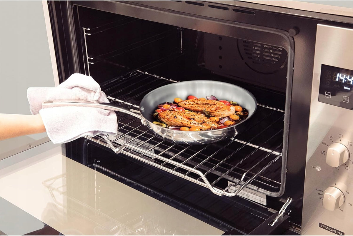 Tramontina Grano Pan 30 cm triple stainless steel induction oven Brand Tramontina