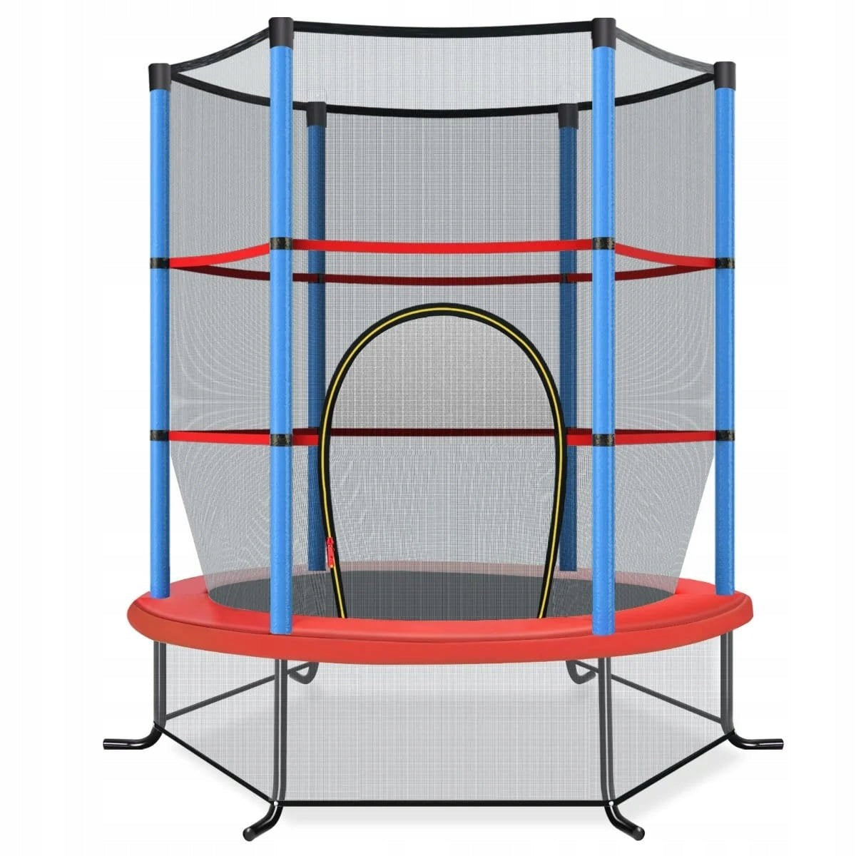 Trampoline for children with net and flap, fitness 165 x 165 x 161 cm