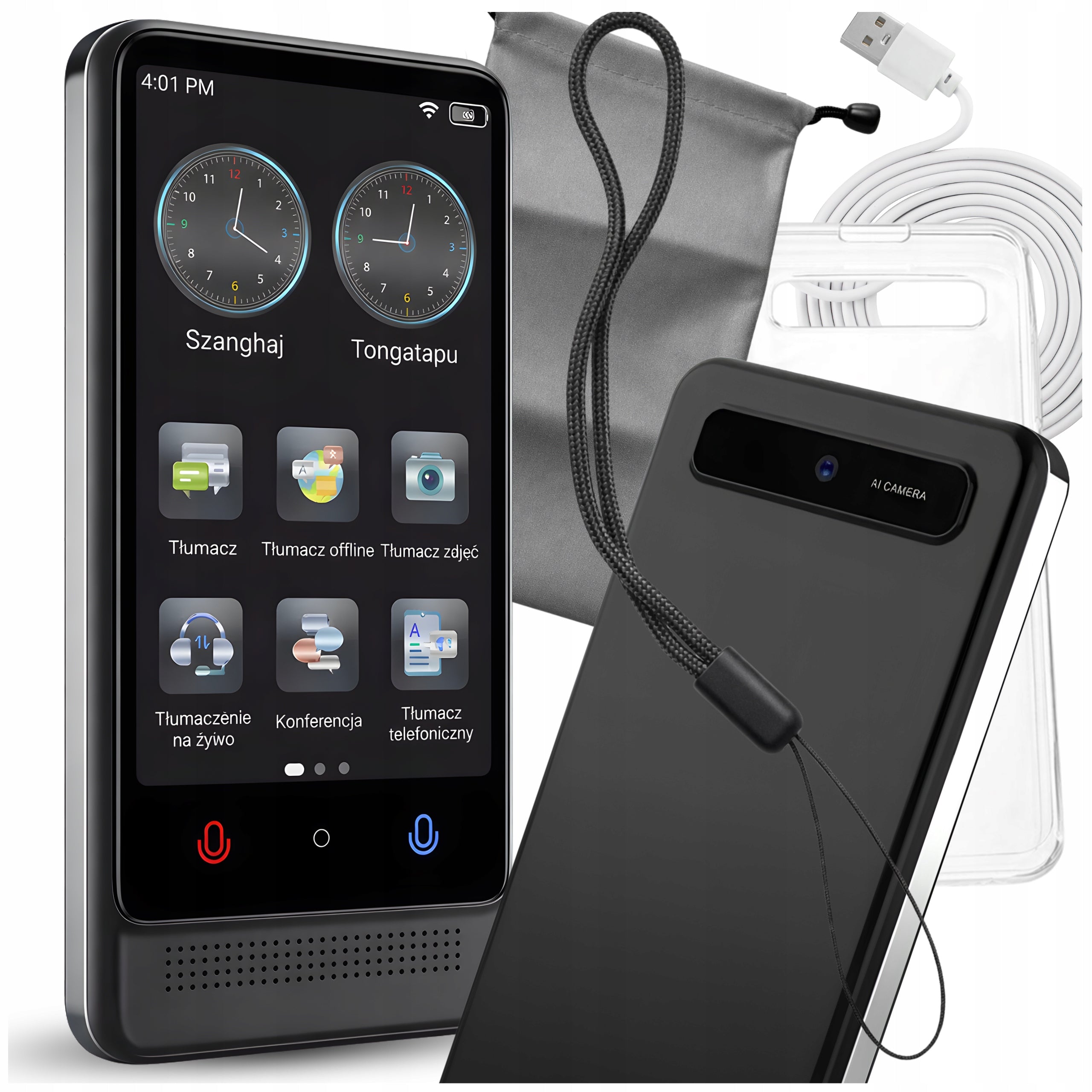Translator Offline Electronic AI Translator Speech Polish Without Internet