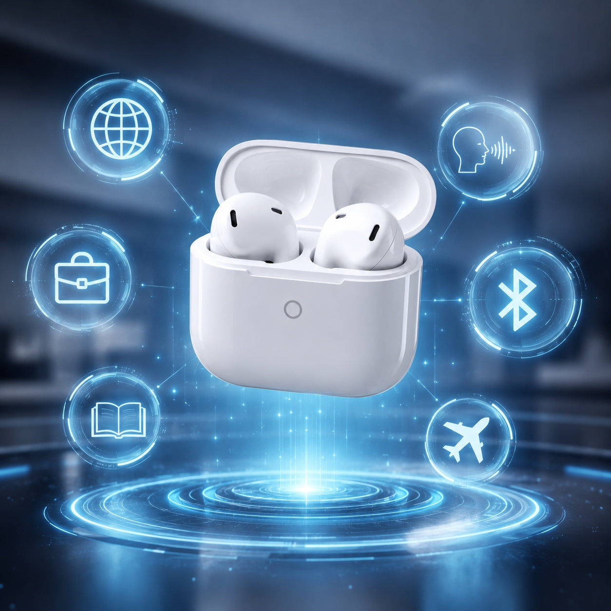Translator Online HEADPHONES Intelligent Translator 144 LANGUAGES AI Wooask app Manufacturer code IET01 SLUCHAWKI TLUMACZACE AI