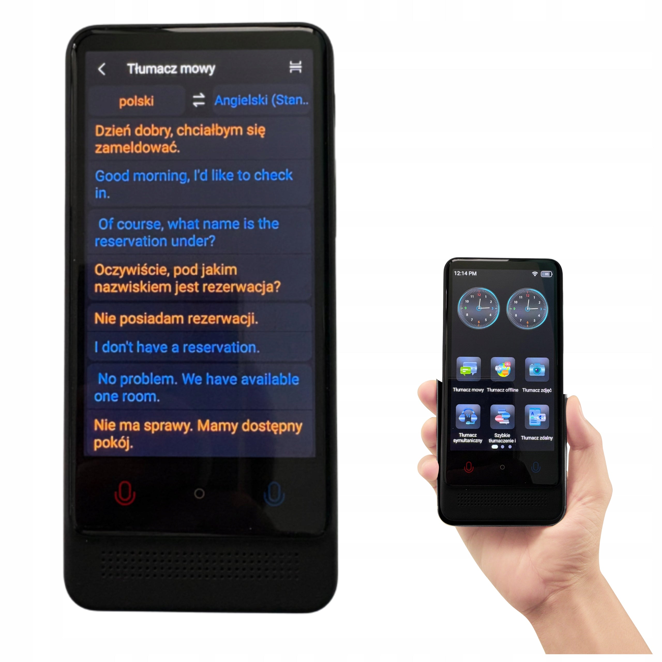Translator - offline and online, pocket-sized in Polish wifi FREEBIE CASE Packaging status original