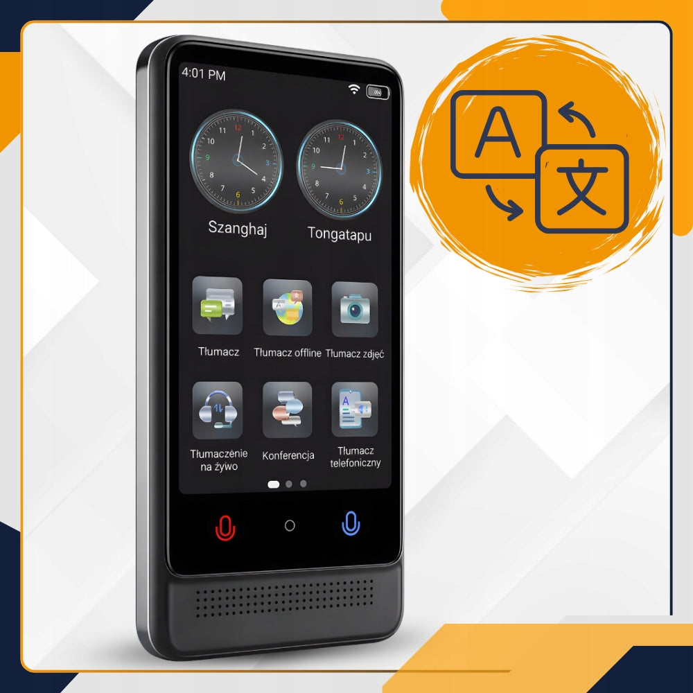 Translator translator Polish works without Internet offline wifi SET Packaging status original