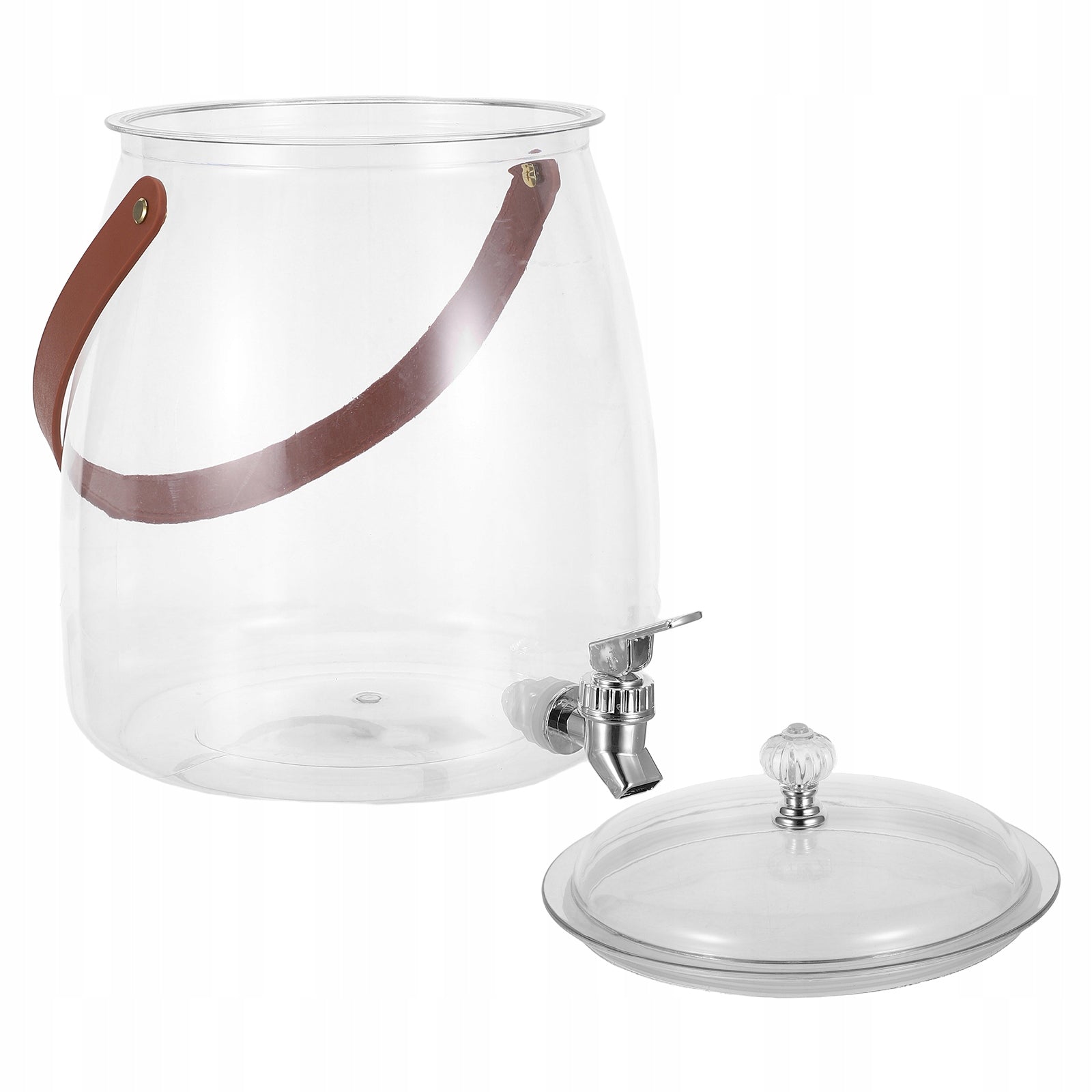 Transparent Fridge Drink Dispenser with Tap Portable Pet Water Jug Model 22111642323924
