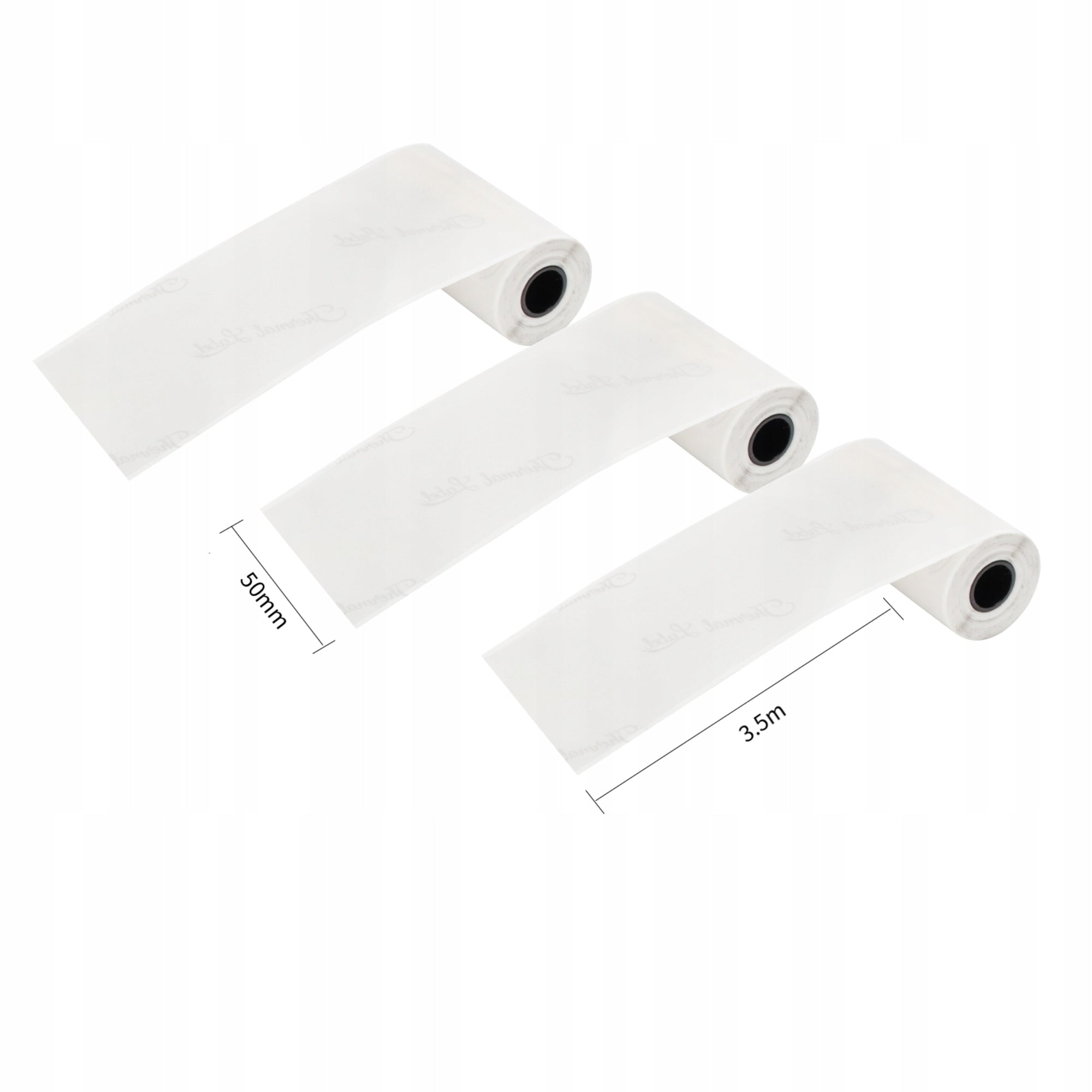 Transparent foil tape for Phomemo T02 M02X 50mmx3,5m self-adhesive 3pcs. Packaging status original