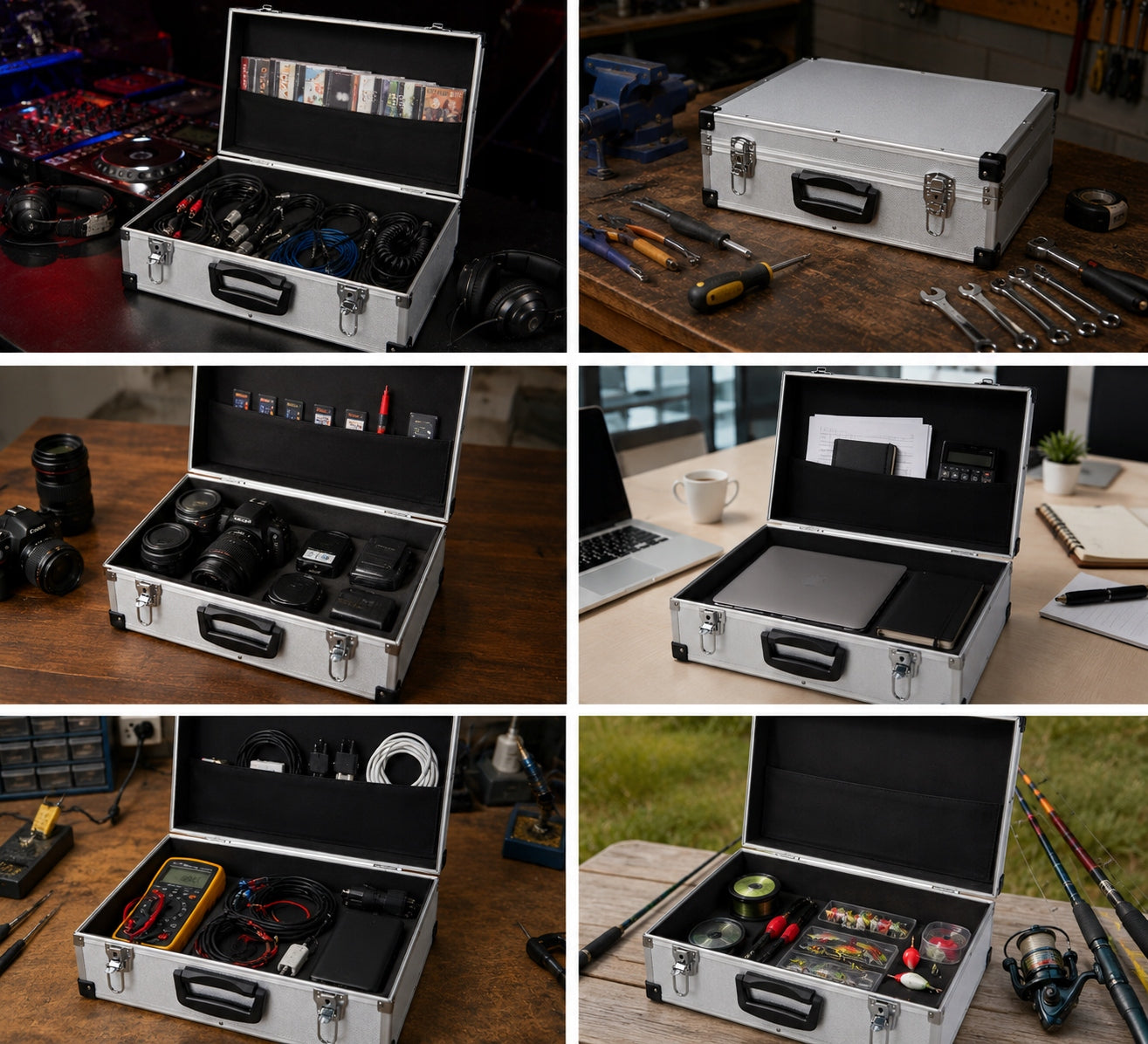 Transport SUITCASE Tool EQUIPMENT BOX DOCUMENTS DJ Aluminum Brand no brand