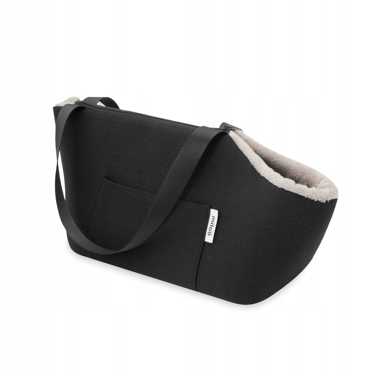 Transport bag for dog and cat MilooPets TRAVELLY black Packaging status original