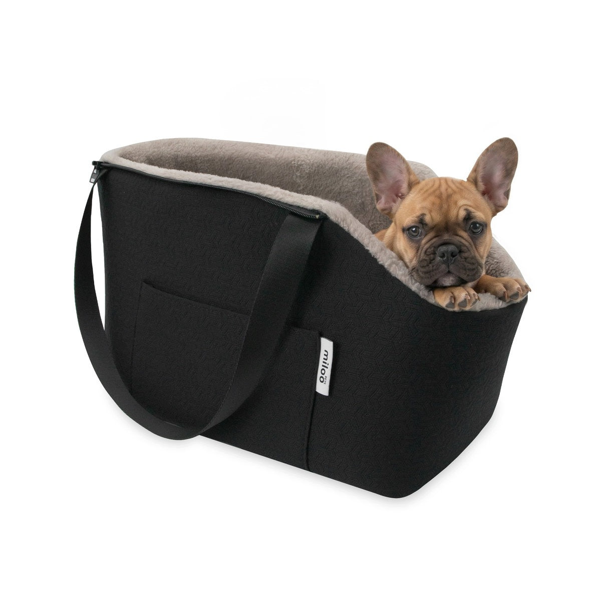 Transport bag for dog and cat MilooPets TRAVELLY black