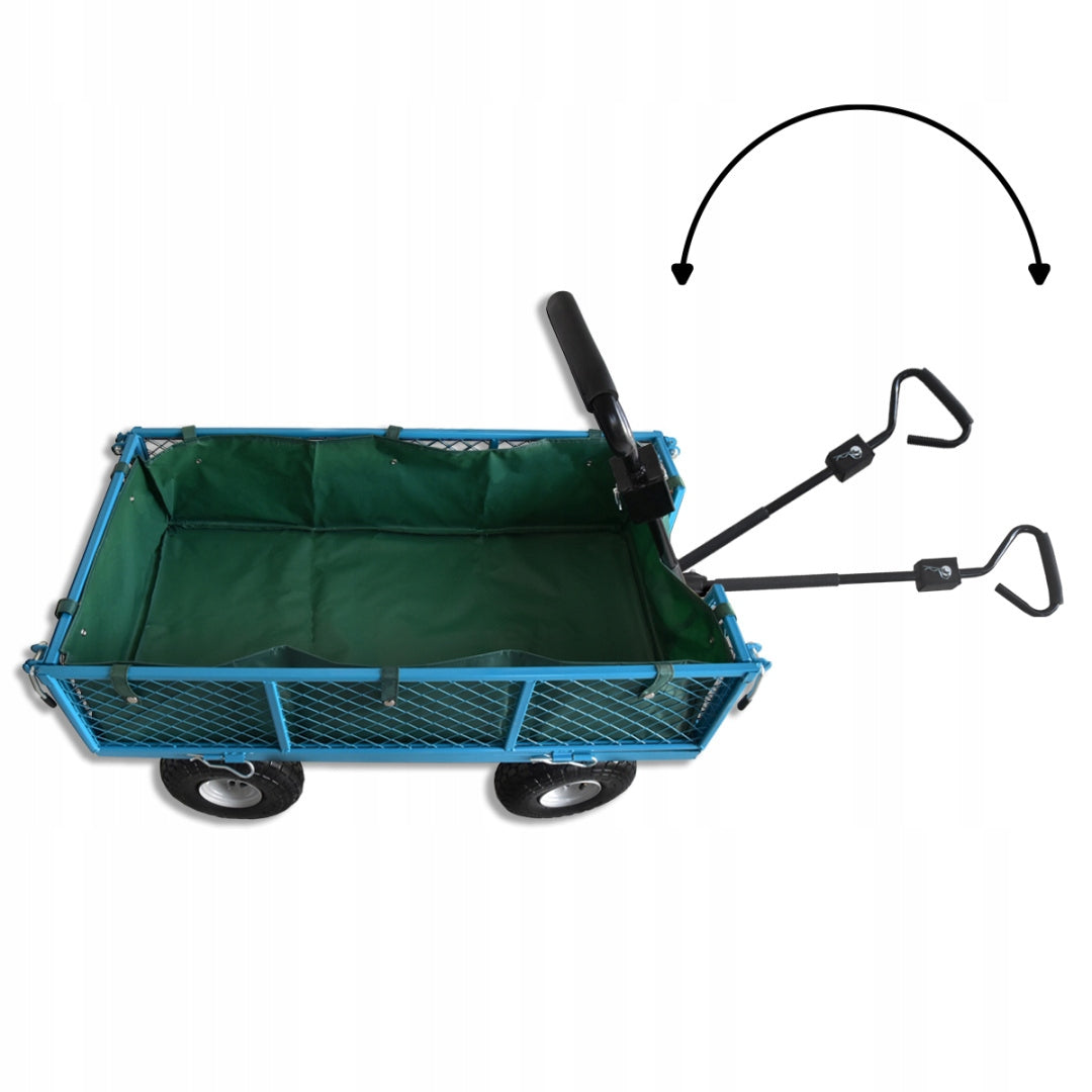 Transport garden trolley 300kg steel wheels pumped dump truck Wheels number 4