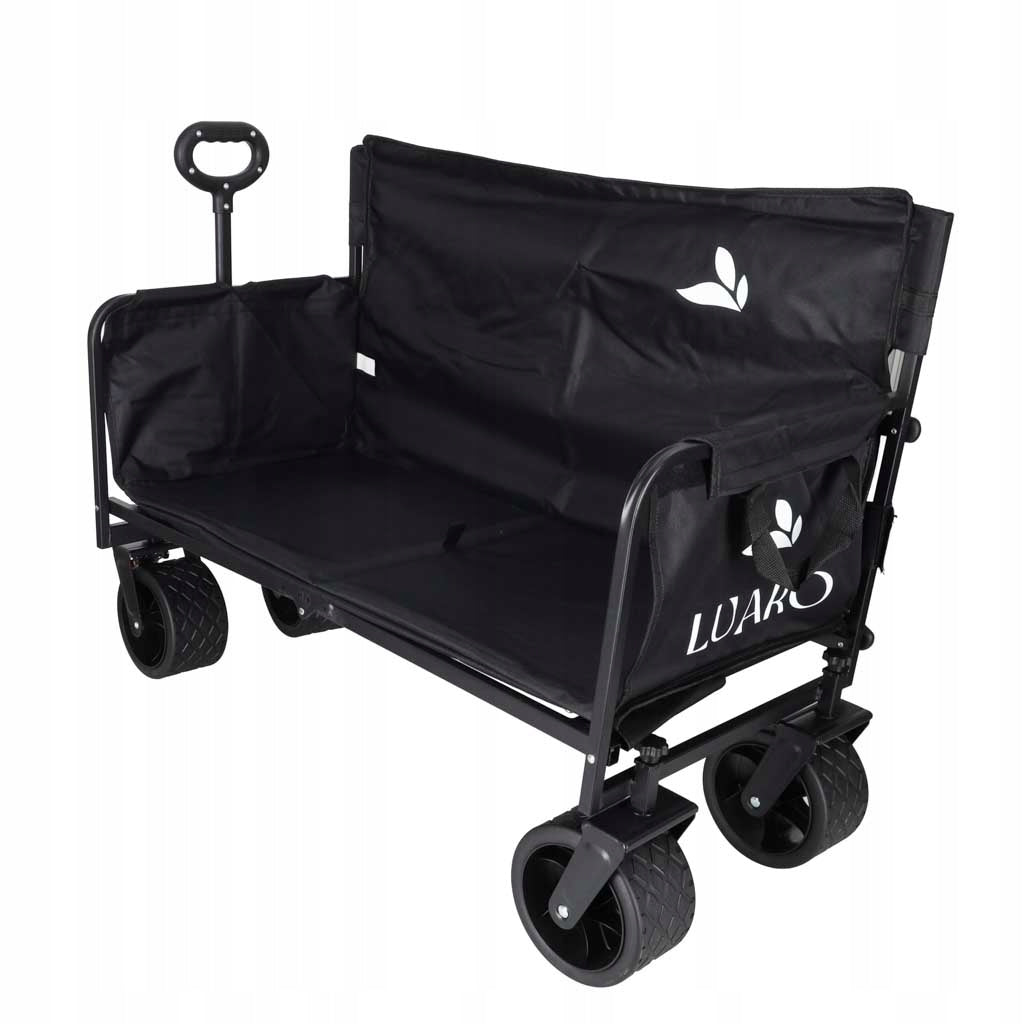 Transport trolley folding LUARO seat with backrest Brand Ikonka