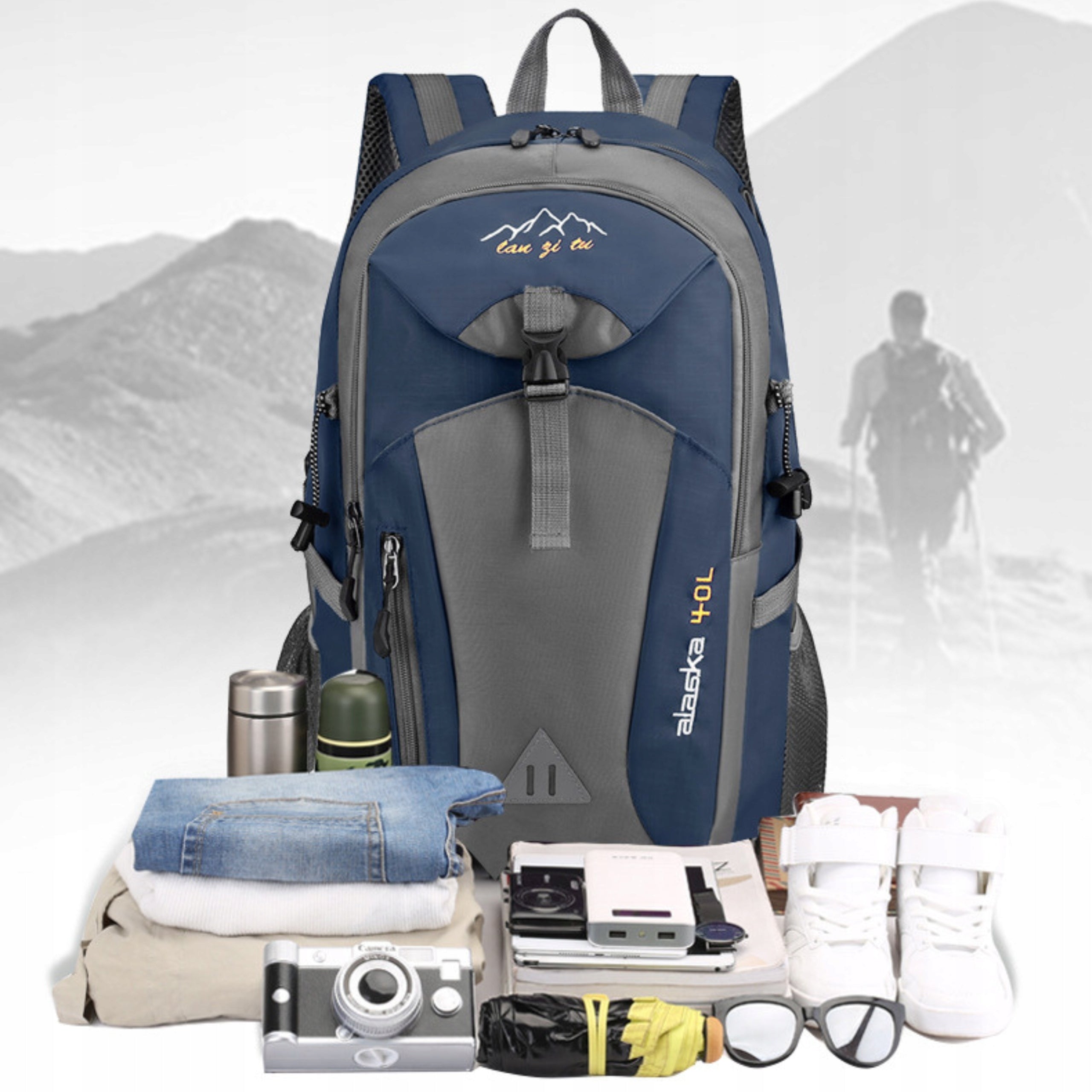 Travel BACKPACK for urban trekking aircraft for expeditions LARGE Packaging status original