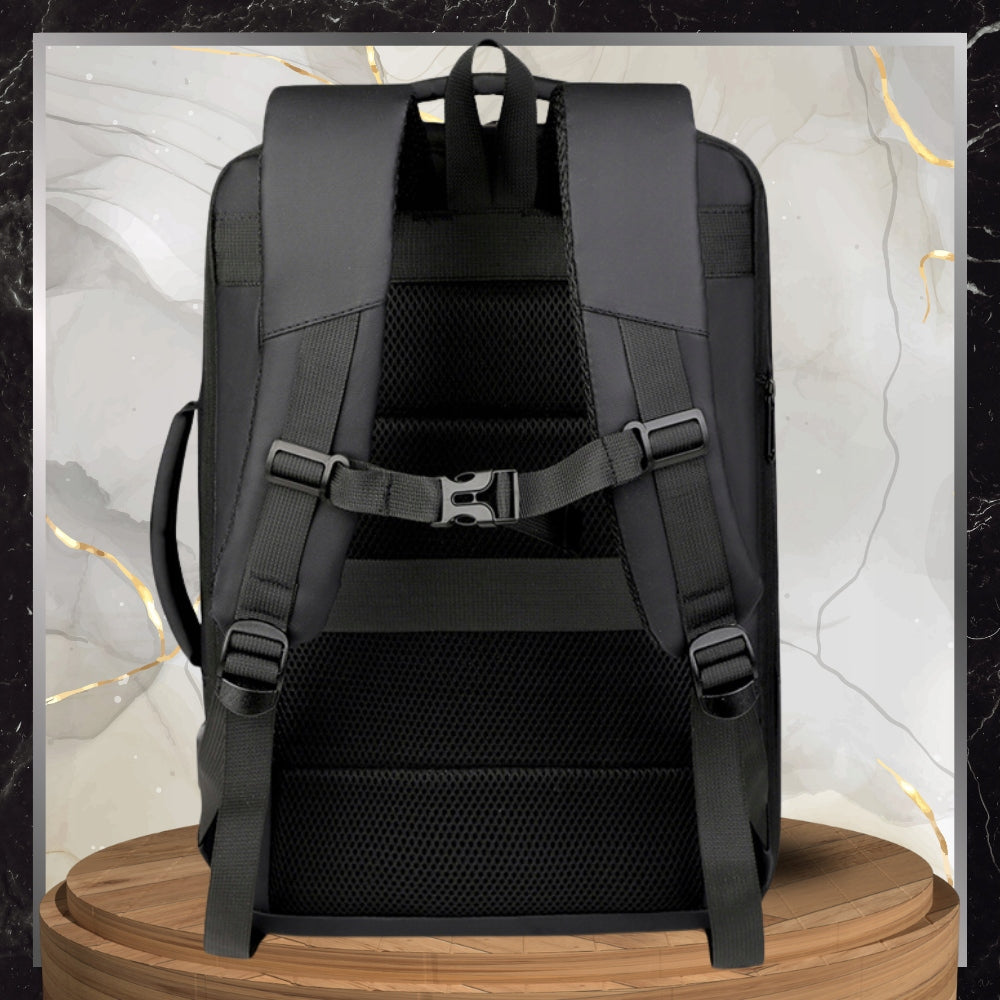 Travel Backpack BLACK For Airplane LUGGAGE Handheld USB CABIN Business Manufacturer code Plecak podróżny czarny do samolotu bagaż